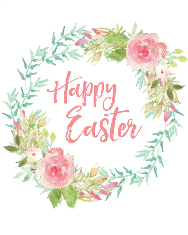 image of the words happy easter
