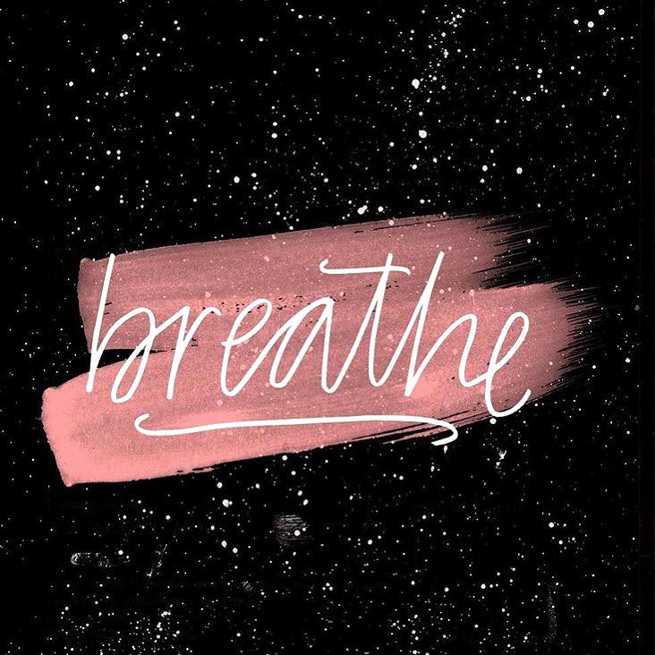 image of the word breathe
